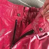 Frauen Shorts Straße Frauen Echtes Leder Schaffell Mode Hohe Taille Breite Bein Marke Rot Schwarz Schärpen Casual Weibliche