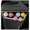 Interior Decorations New 6Pcs Flower Car Vent Clip Small Daisy Air Conditioning Outlet Per Decoration Freshener Accessories For Drop D Dhzur