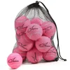 Insum Padel Tennis Ball Racket Beach Tennis Training Ball Dog Tennis Ball 12st i Mesh Bag Convenience For Nybörjare Training 240304