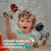 Play Water Fun 1 pistolet à bulles pour les tout-petits, 32 trous lumineux, souffleur de bulles pour enfants, jouets d'extérieur pour bulles d'été, cadeau de fête d'anniversaire