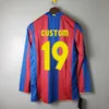 Retro Barcelonas långärmad fotbollströjor Barca 96 97 08 09 10 11 Xavi Ronaldinho Ronaldo Finals Classic Maillot de Foot 12 13 14 15 16 17 Vintage Football Shirt