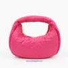 Riproduzione di livello superiore Bottgs's Vents Jodie tote bags all'ingrosso 2023 Spring New Woven Handbag Womens Fashion Horn Bag Grande capacità morbida con logo reale