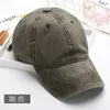 Berretti da baseball Berretto da baseball solido estivo per donna Uomo Cotone lavato Sport all'aria aperta Cappello da camionista Snapback Visiera Cappelli da sole Regolabili