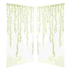 Cortina transparente cortinas brancas chuveiro voile boho janela tela tule à prova de água transparente