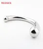 BEEGER The Chrome Crescent Dildo Massaggiatore prostatico Stimolatore clitorideo Spina anale G Spot in acciaio inossidabile Y181101068421650