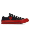 2024 Plattform-Leinwandschuhe Comme Des Garcons Play Designer-Sneakers CDG Weiß Schwarz Herzen Blau Grau Rot High Low Männer Frauen Klassische lässige CDGs-Schuhe