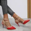 Sandals Shoes Woman Summer Ladies High Heels Valentine Shoes Female Pointed Toe Pumps For Womens Shoe Summer stiletto