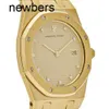 Мужчины Audempigut Aps Factory Watch Swiss Movement Royal Oak 56175ba Vintage Gold Champagne Dialc7l6