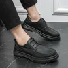 Casual Shoes Men Leather Lace Up Oxfords Designer Sneakers Fashion Tennis Comfy Driving
