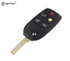 Ny ersättning 5 nycklar Remote Control Flip Folding Key Shell för XC70 XC90 V50 V70 S60 S80 C30 FOB -bil Key Case2634660