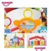 Baby Rugs Playmats Huanger 3 i 1 Play Mat Develop Cling Children039S Musik med tangentbord Infant Fitness Carpet Education Rack T Dhjxr