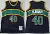 Hommes Basketball Throwback Kevin Durant Jersey 35 Gary Payton 20 Shawn Kemp 40 Vintage Team Couleur Rouge Blanc Vert Broderie et couture Excellente qualité