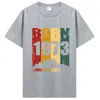 T-shirts pour hommes de 1973 cadeaux d'anniversaire pur coton T-Shirt drôle vieux T-Shirt à manches courtes vêtements T-Shirt surdimensionné