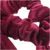 Accessori per capelli Bellezza Donna Veet Fiocco Streamer Scrunchies Corda per capelli Fasce elastiche Porta coda di cavallo Accessori per ragazze Consegna a domicilio Dhi7D