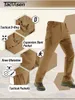 TACVASEN Winter Softshell Warm Pants Mens IX9 Hiking Tactical Cargo Waterproof Fleece Safari Work Trousers 240301