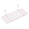 Dekorativa plattor Grid Po Wall Accessories Hanging Basket smidesjärn Decoration Creative Shelf Organizer med krokar 2024