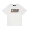 Мужские футболки-поло 2024SS весна-лето новые высококачественные хлопковые футболки с короткими рукавами и круглым вырезом, размер mlxlxxlxxxl, цвет черный, белый
