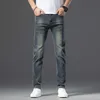 Männer Jeans Frühling Herbst Männer Slim Fit European American CDicon High-end-Marke Kleine Gerade Hosen L888-2-09