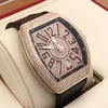 Orologio svizzero Franck Muller Orologi automatici nuovissimi Famulan Mens Frank Yacht V41 V45 serie con intarsio di diamanti meccanico Rose Gol