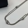 MQ ketting schedel ontwerper voor vrouw officiële reproducties voor man 5A T0P verguld 18K premium geschenken merkontwerper klassieke stijl jubileumcadeau met doos 006