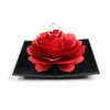 Cadeaukaarten Opvouwbare Rose Ring Box Voor Vrouwen Romantisch Voorstellen Creatieve Sieraden Opbergdoos Kleine Gift Drop Levering Speelgoed Geschenken Geschenken Dhjvr