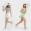 Robes Jupes-shorts de tennis athlétiques pour femmes avec poches Shorts intégrés Jupes actives de golf pour le sport, la course à pied, l'entraînement de gymnastique