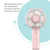 Electric Fans Handheld fan USB desktop cooling device with basic makeup eyelash air conditioner suitable for silent in girls outdoor dormitoriesH240308