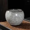 Кружки Черная чашка для чая со льдом Керамический набор Master Crack Kung Fu