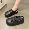 Женские сандалии 2024, модные летние пляжные сандалии на шнуровке с круглым носком, женская обувь на платформе, прозрачные Zapatos Mujer