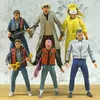 애니메이션 만화 NECA 미래로 돌아가서 Marty McFly Biff Tannen Dr. Brown 7 액션 피겨 공동 이동 가능한 모델 Brinquedos Toy J240308