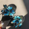 NY GAI Slipper Sandal Platform Butterfly Slippers Womans Flat Flip Flops Outdoors Pool Sliders Beach Shoe 36-41