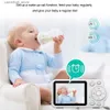 Baby Monitor Camera Wireless Indoor 2,8-tums Video Bidirectional Audio Night Vision Intelligent Security Protection Q240308