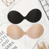 Soutien-gorge sexy rond en silicone collant soutien-gorge femmes auto-adhésif invisible push up sans bretelles sans couture avant ouvert bralette sous-vêtements