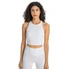 Tenue Yoga Fiess Sports Tank Top Bra avec poitrine de poitrine Crop sous-vêtements Crop sous-vêtements gym