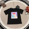 Nuova maglietta per bambini Maglietta per bambini con stampa modello quadrato Taglia 100-150 CM vestiti per bambini firmati estate ragazzi ragazze T-shirt a maniche corte 24Mar