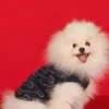 Designer independente de luxo da moda da marca Pet Sweater, Pomeranian, roupas de cachorro, gato e cachorro, colete grosso, colete