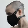 Masque facial Bdsm Punk en cuir pour moto, anti-poussière, coupe-vent, jeux pour adultes, contraintes de Bondage, Cosplay, jouets sexuels pour hommes gays