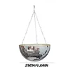 Disco Ball Planter Globe Shape Mirror Hanging Vase Flower Pots Hanger Rep Hanging Basket Bohemian Style Garden Decor Vase 240304