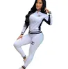 NEUE frühling frauen Trainingsanzüge Luxus marke Anzug mode Lässig 2 Stück Set designer sport Anzug J2939