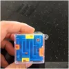 Intelligens Toys 3D Cube Puzzle Maze Toy Brain Hand Game Case Games Challenge Fidget Toys NCE Education for Children Drop Delivery DH9HM