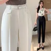 Women's Pants Real S High Waist Suit Female 2024 Small Cropped Loose Slimming Casual Cigarette