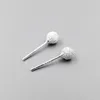 Stud Earrings Fashion 925 Sterling Silver Matte Surface Ball For Men And Women Rough Small