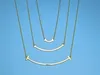 2024TIFF925 sterling zilveren t familie smiley gezicht hanger t ketting dames hartvormige sleutelbeen verstelbaar temperament veelzijdige stijl sieraden