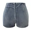 Damesshorts Strak denim Hoge taille Mager gewassen uitsnede Nachtclub Feest Vrouwelijke mode Casual Sexy Booty Jeans