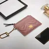 Luxurys designers Luxury Coin Purses Card Holder Key Pouch Woody Fashion Passport Holders Credit Mens Womens äkta läder Wrist267G