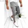 Męskie spodnie męskie spodnie letnie sport sport Slim Fit Running Joggers Stripe Spodnie spodnie 2020 240308