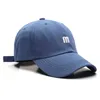 Chapeau M lettre casquette brodée hommes polyvalent bord incurvé coton capote parasol chapeau mode simple femme casquette de baseball