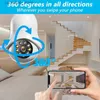 Caméra de surveillance pour bébé HONTUSEC YI IoT 5G caméra de mouvement panoramique suivi automatique sécurité à 360 degrés moniteur pour bébé audio bidirectionnel Q240308