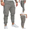 Broek Mode Heren Skinny Rechte Cargobroek Beenbroeken Potlood Jogger Tactische Cargobroek Mannelijke legerbroek 240308