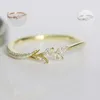 Cluster Rings Fresh Small Tiny Ring 1 Pieces Ladies Women Wedding Engagement Exquisite